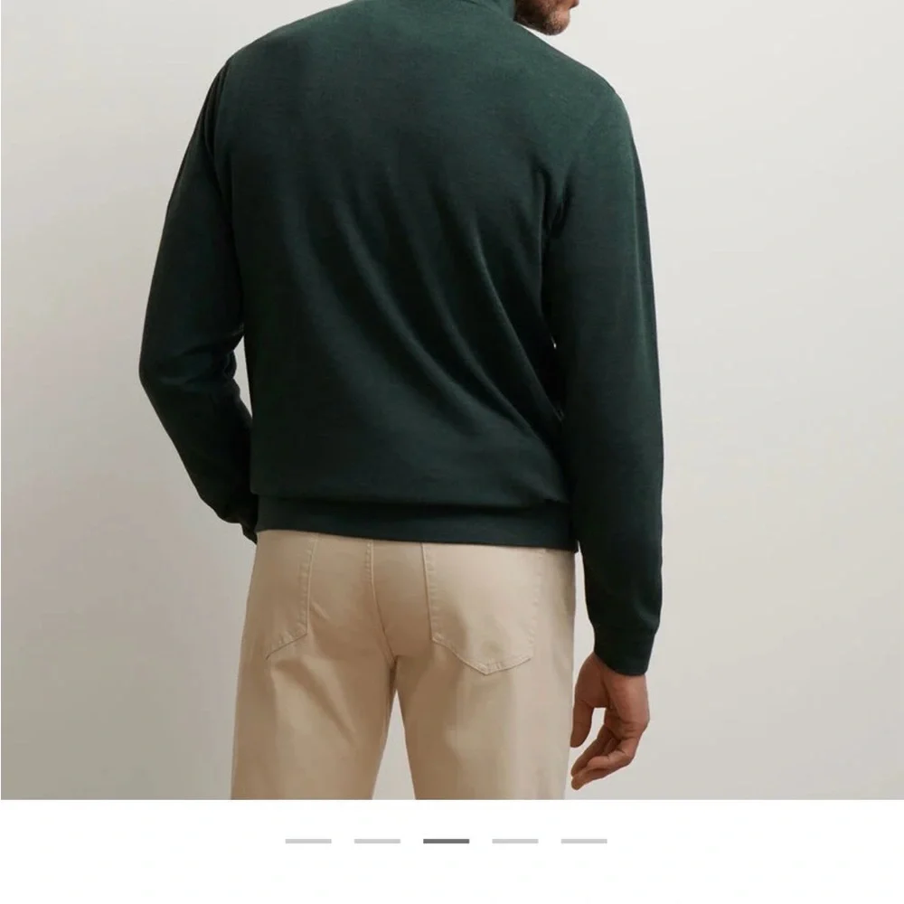 Hunter Green Quarter-Zip Pullover - Picture 4 of 6